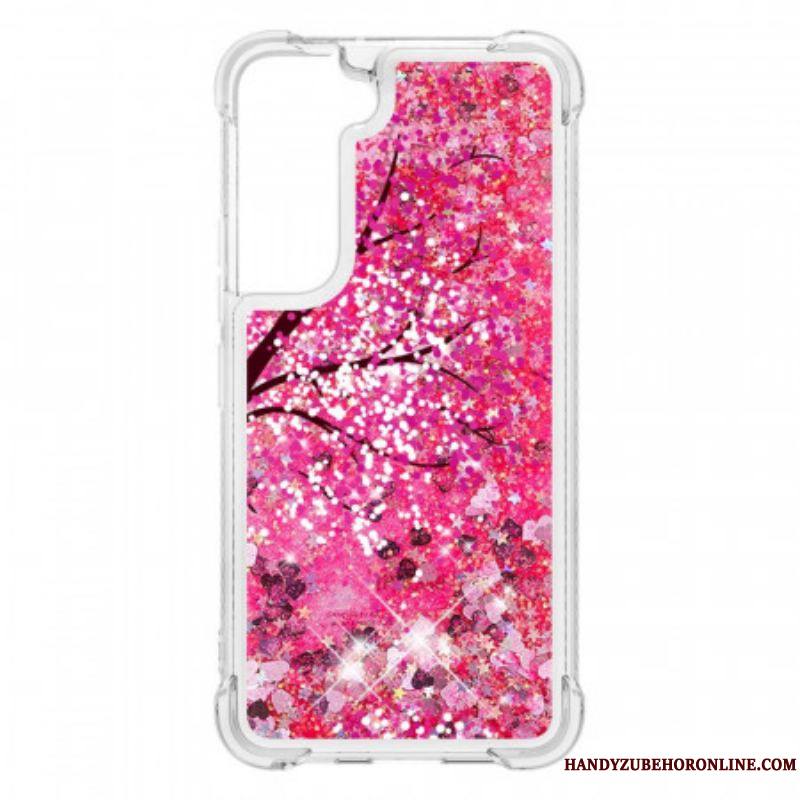 Coque Samsung Galaxy S22 Plus 5G Arbre Paillettes