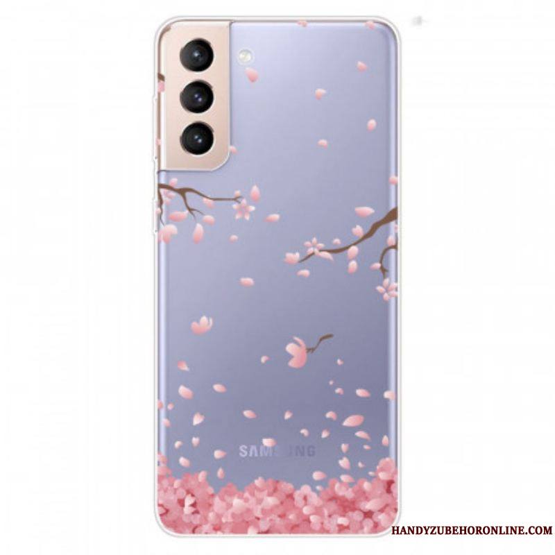 Coque Samsung Galaxy S22 Plus 5G Branches à Fleurs