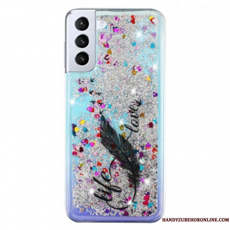 Coque Samsung Galaxy S22 Plus 5G Life & Love Paillettes