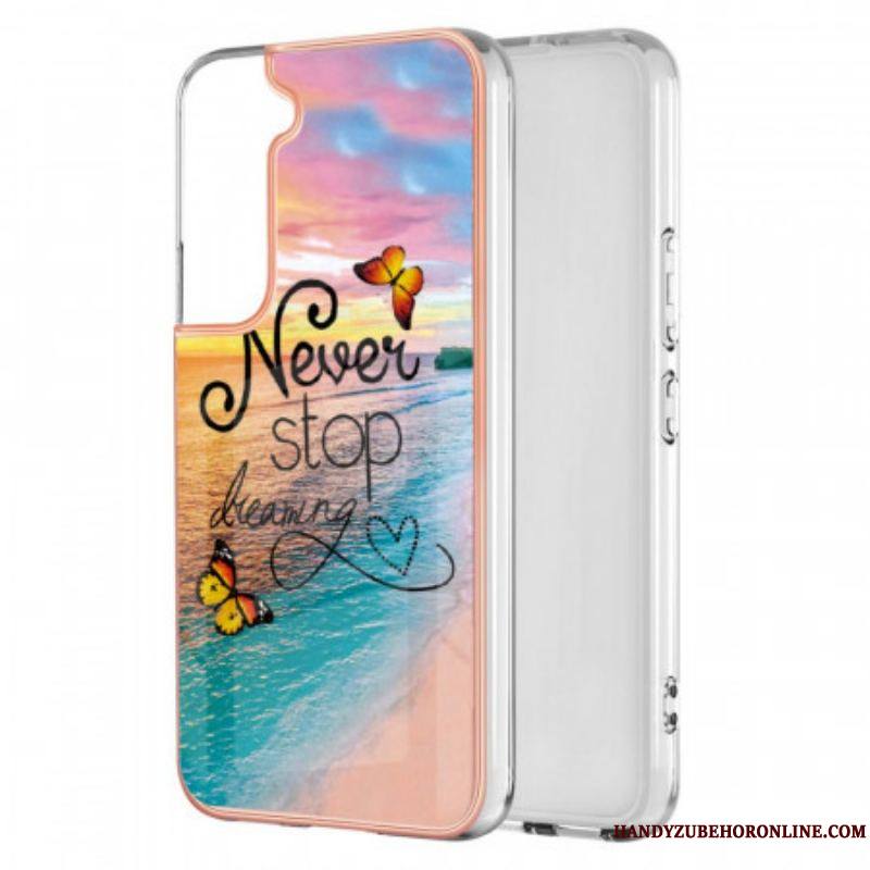 Coque Samsung Galaxy S22 Plus 5G Never Stop Dreaming Papillons