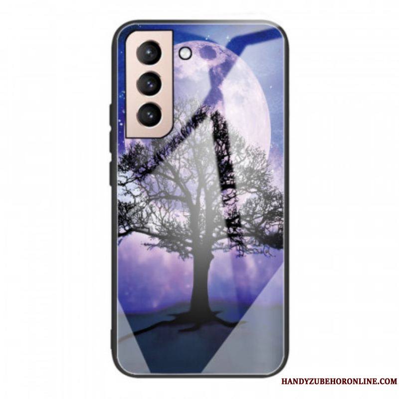 Coque Samsung Galaxy S22 Plus 5G Verre Trempé Arbre du Monde