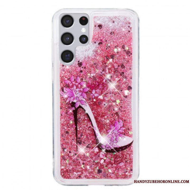 Coque Samsung Galaxy S22 Ultra 5G Escarpin Paillettes