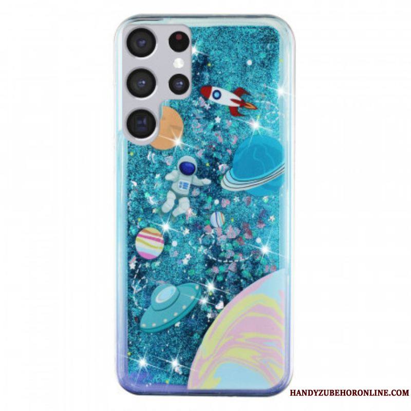 Coque Samsung Galaxy S22 Ultra 5G Espace Paillettes