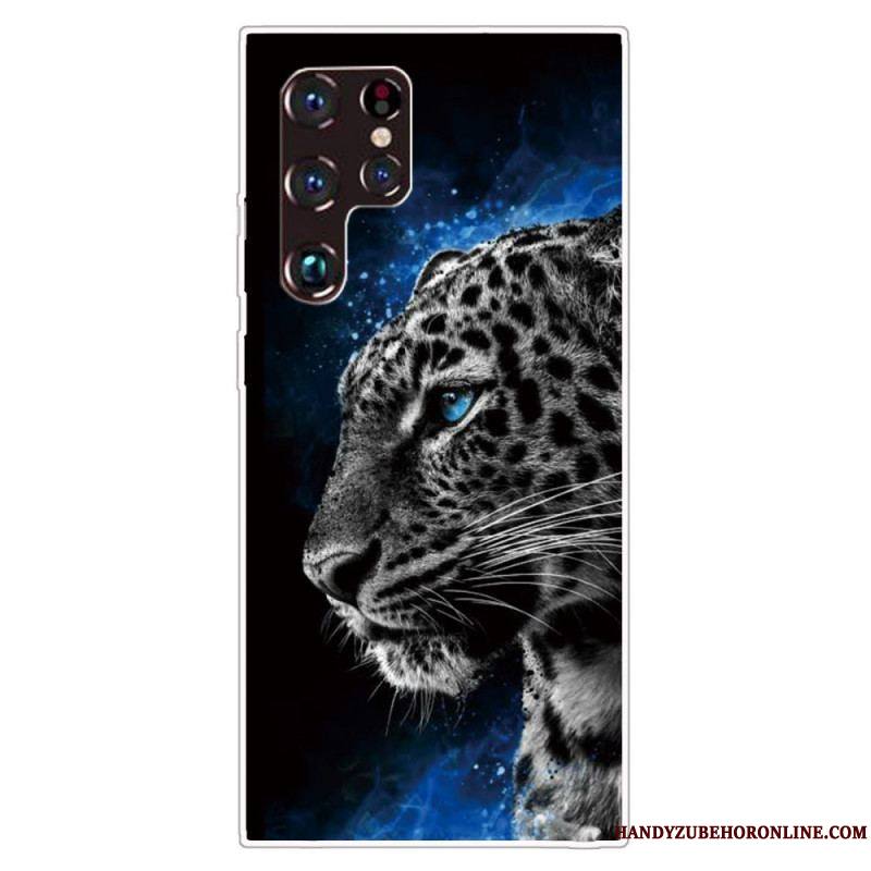 Coque Samsung Galaxy S22 Ultra 5G Face de Tigre