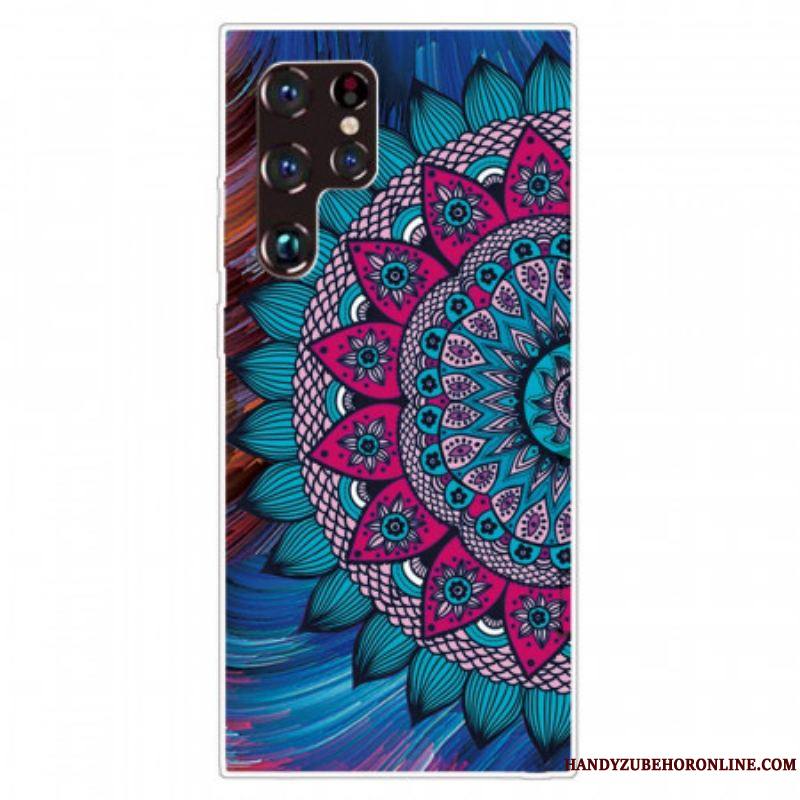 Coque Samsung Galaxy S22 Ultra 5G Mandala Coloré