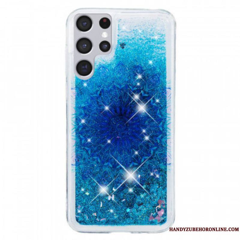 Coque Samsung Galaxy S22 Ultra 5G Mandala Paillettes