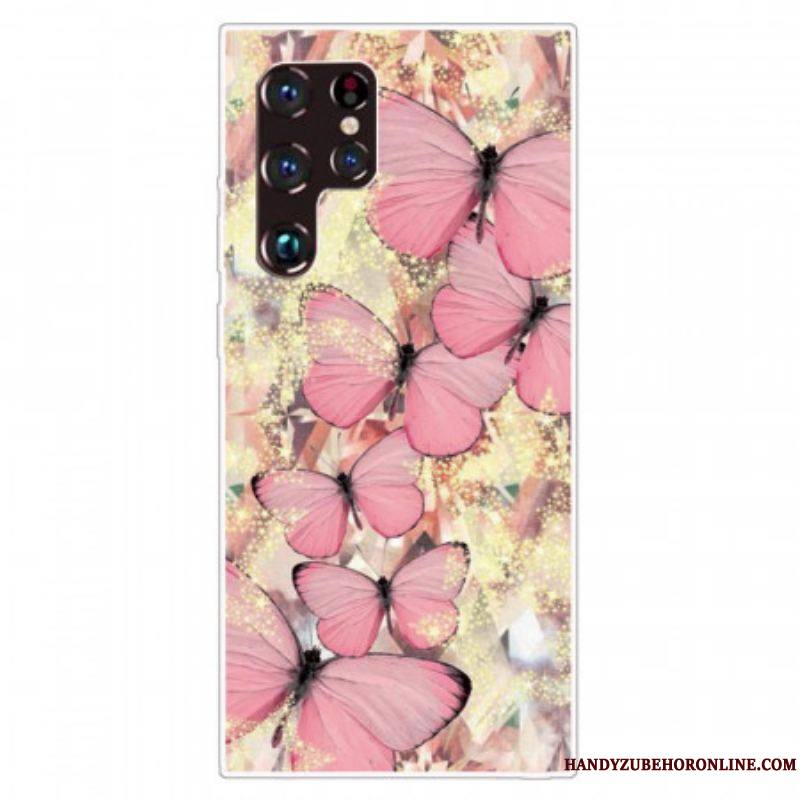 Coque Samsung Galaxy S22 Ultra 5G Papillons Papillons