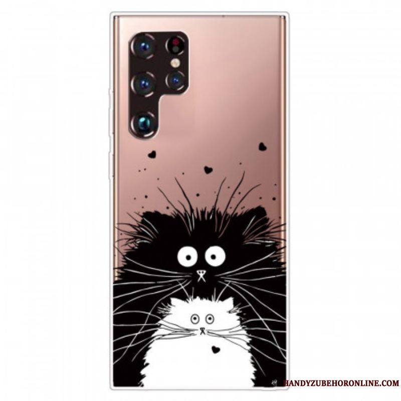 Coque Samsung Galaxy S22 Ultra 5G Regarde les Chats