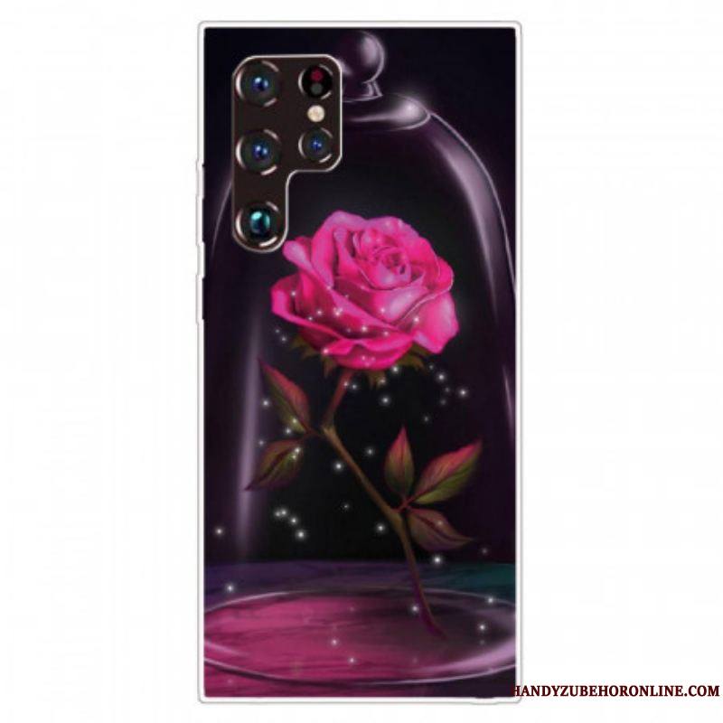 Coque Samsung Galaxy S22 Ultra 5G Rose Magique