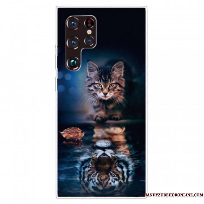 Coque Samsung Galaxy S22 Ultra 5G Réflexion Chat