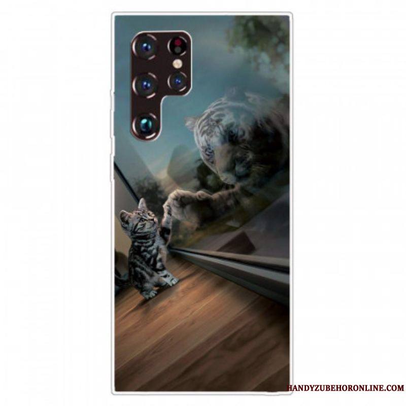 Coque Samsung Galaxy S22 Ultra 5G Rêve de Chaton