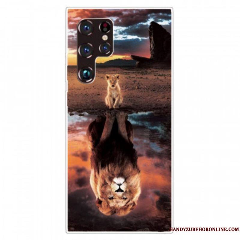 Coque Samsung Galaxy S22 Ultra 5G Rêve de Lionceau