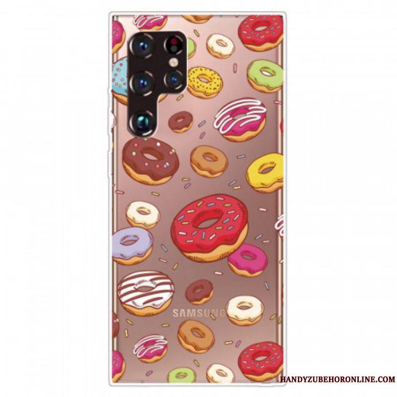 Coque Samsung Galaxy S22 Ultra 5G love Donuts