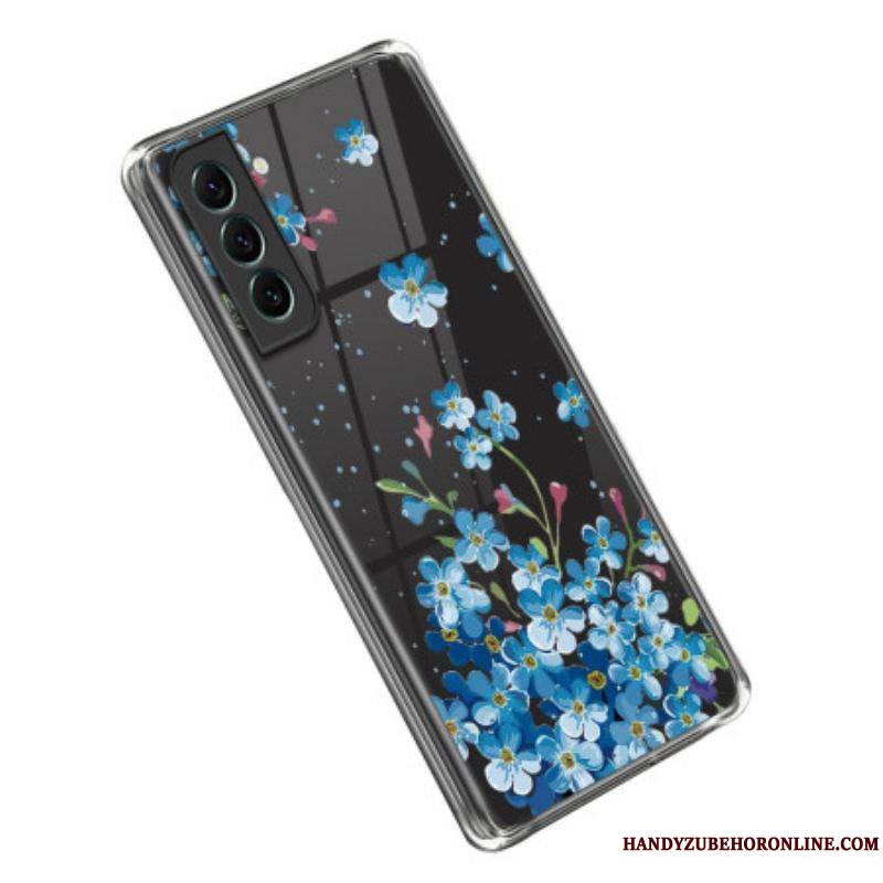 Coque Samsung Galaxy S23 5G Fleurs Bleues