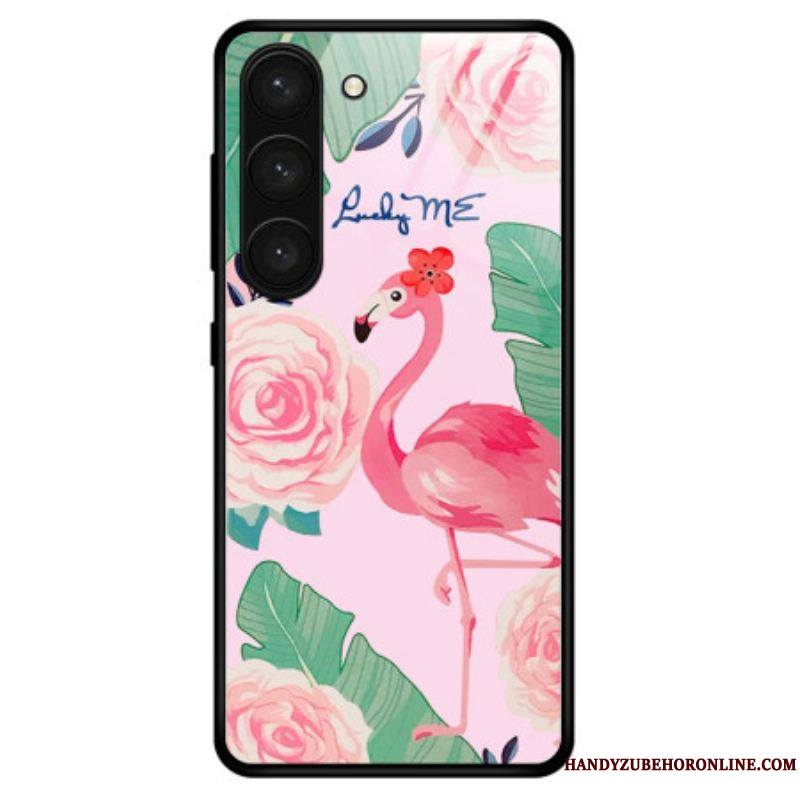 Coque Samsung Galaxy S23 Plus 5G Verre Trempé Flamant Rose