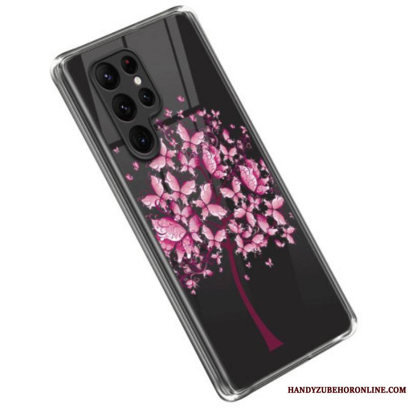 Coque Samsung Galaxy S23 Ultra 5G Arbre Rose