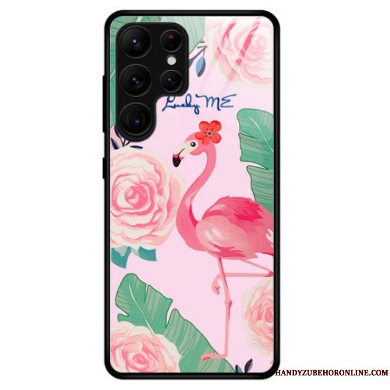 Coque Samsung Galaxy S23 Ultra 5G Verre Trempé Flamant Rose