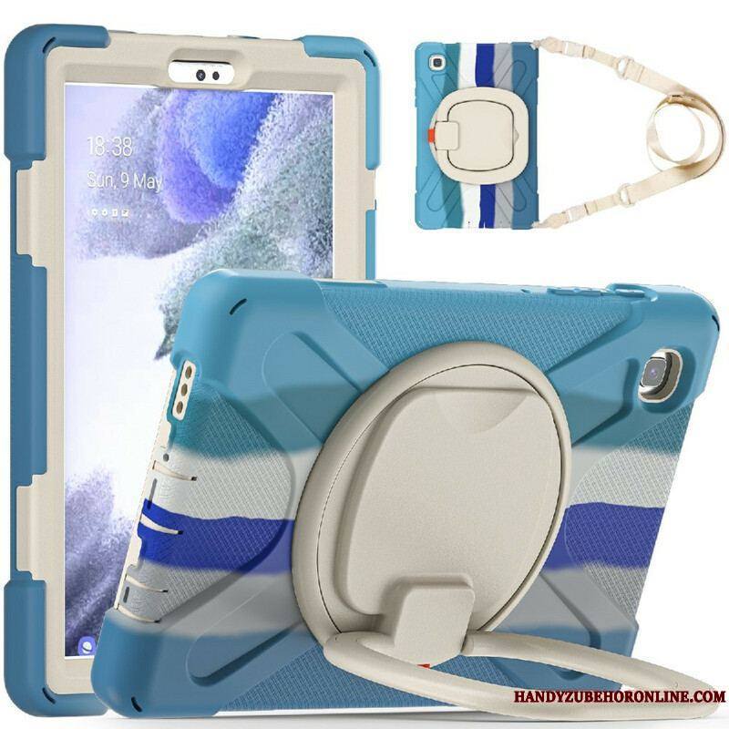 Coque Samsung Galaxy Tab A7 Lite Multi-Fonctionnelle Bandoulière Color