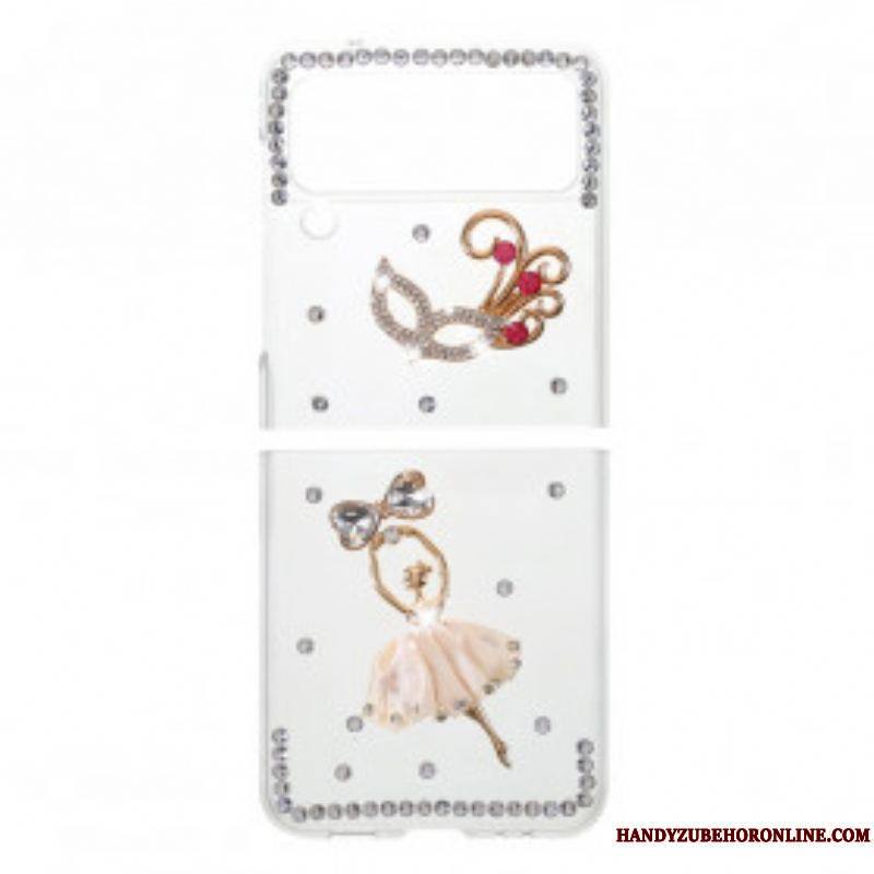 Coque Samsung Galaxy Z Flip 3 5G Pierres Précieuses Danseuse