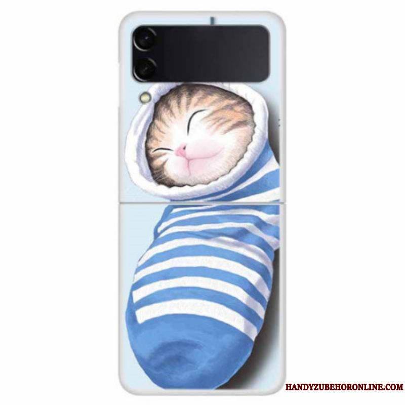 Coque Samsung Galaxy Z Flip 4 Chaton Endormi