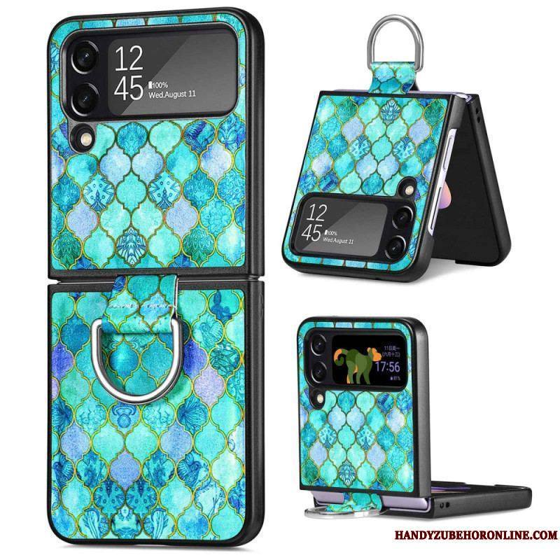 Coque Samsung Galaxy Z Flip 4 Fantaisie avec Anneau CASENEO