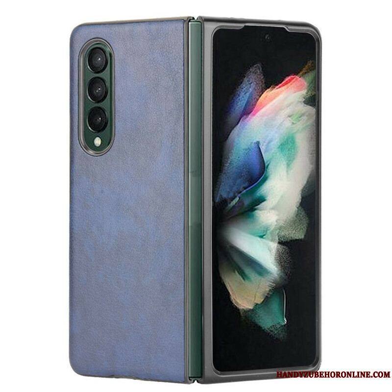 Coque Samsung Galaxy Z Fold 3 5G Effet Cuir Litchi