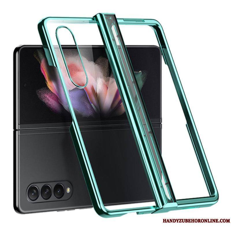 Coque Samsung Galaxy Z Fold 4 Transparente Métallisée à Charnière