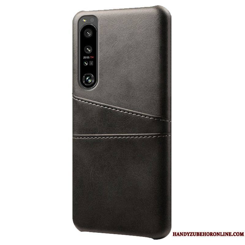 Coque Sony Xperia 1 IV Effet Cuir Porte-Cartes