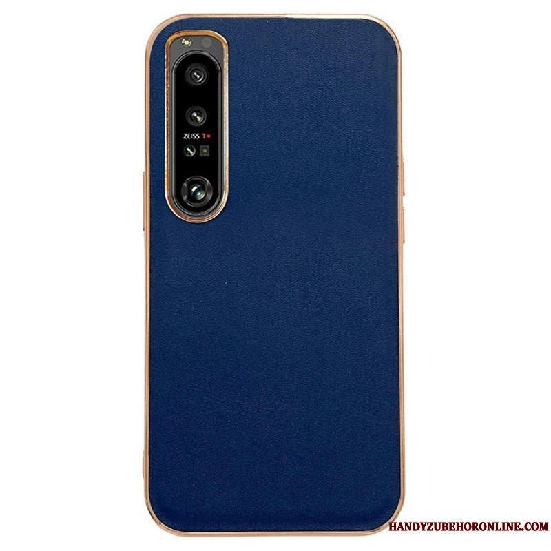 Coque Sony Xperia 1 IV Véritable Cuir Color