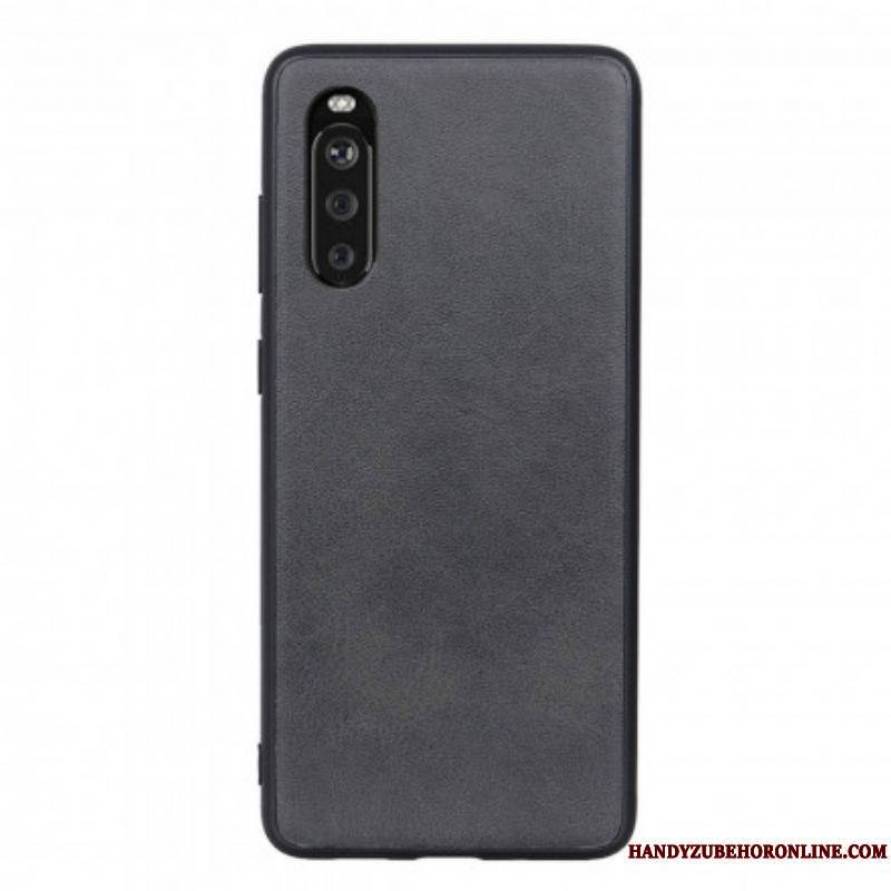 Coque Sony Xperia 10 III Effet Cuir