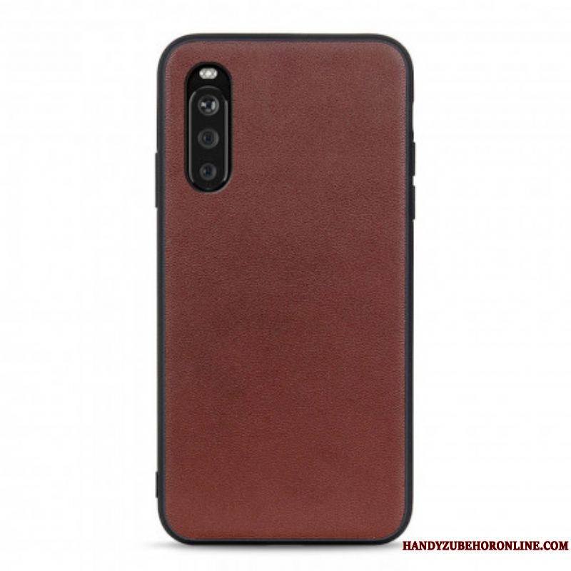 Coque Sony Xperia 10 III Véritable Cuir Business