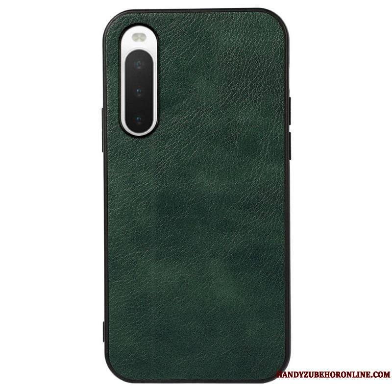 Coque Sony Xperia 10 IV Style Cuir Litchi