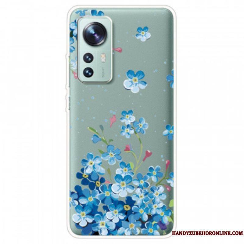 Coque  Xiaomi 12 / 12X  Bouquet de Fleurs Bleues