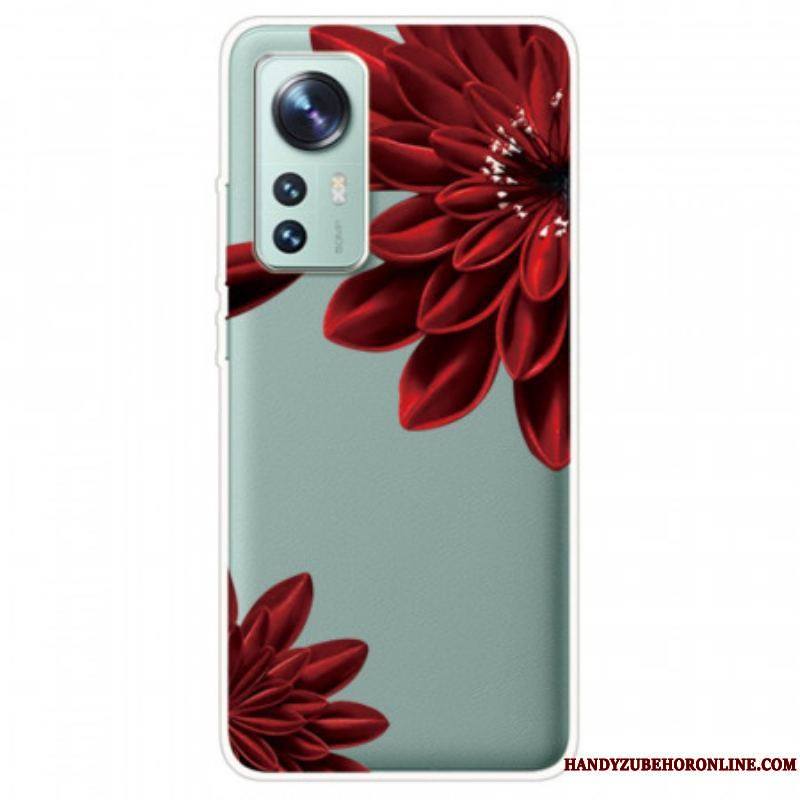 Coque  Xiaomi 12 / 12X  Fleurs Rouges