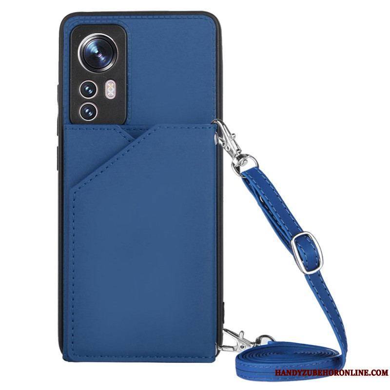 Coque Xiaomi 12 / 12X Porte-cartes et Bandoulière