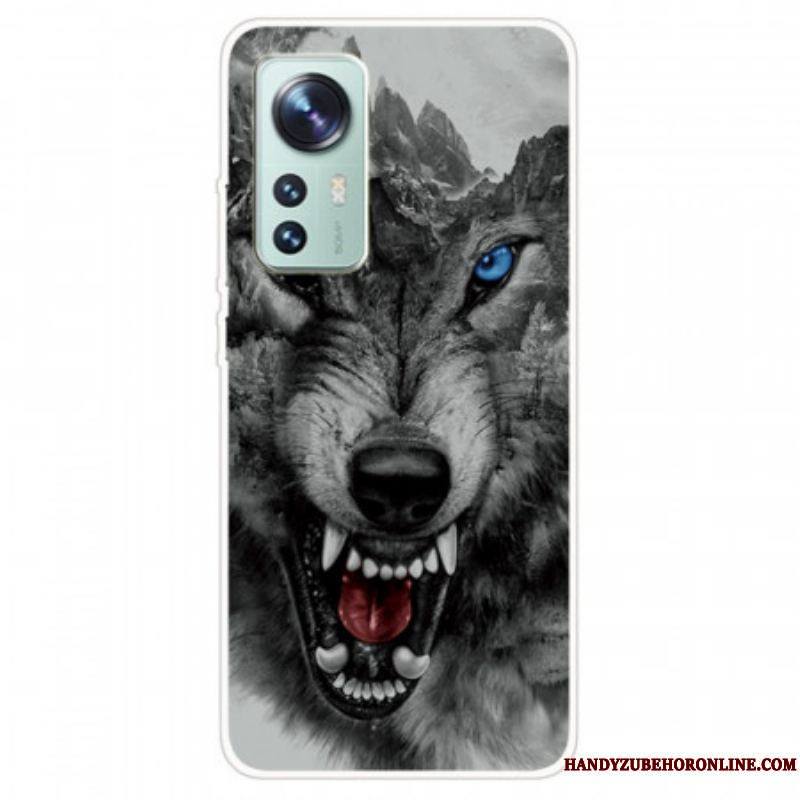 Coque  Xiaomi 12 / 12X  Silicone Loup Sauvage