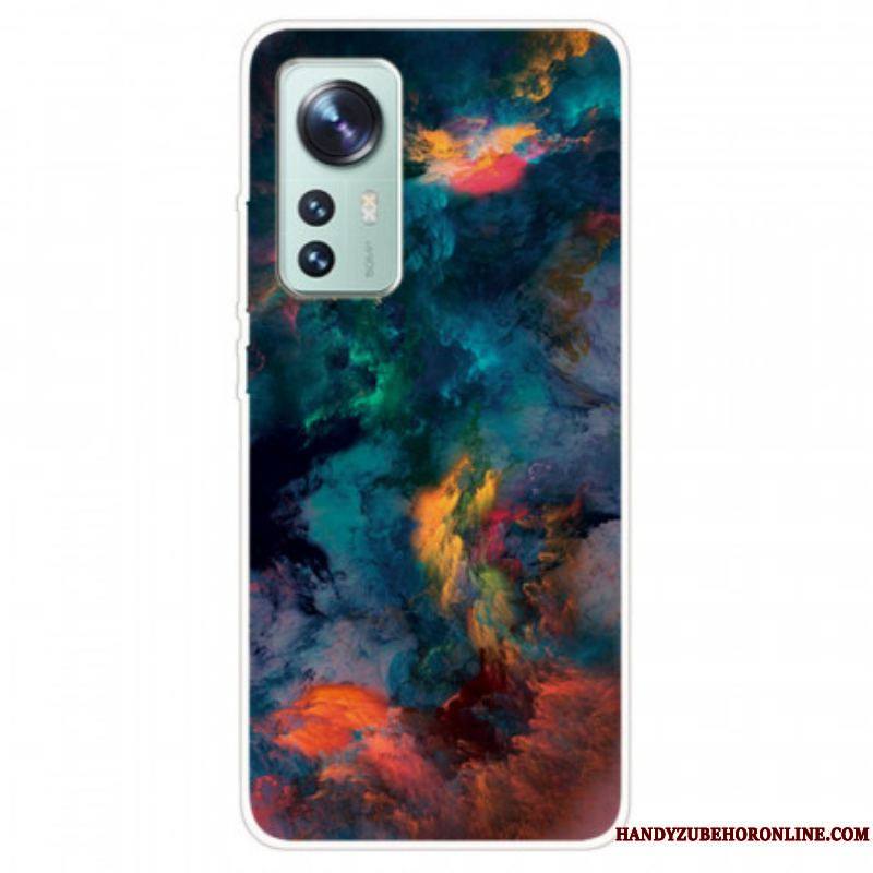 Coque  Xiaomi 12 / 12X  Silicone Nuage Coloré