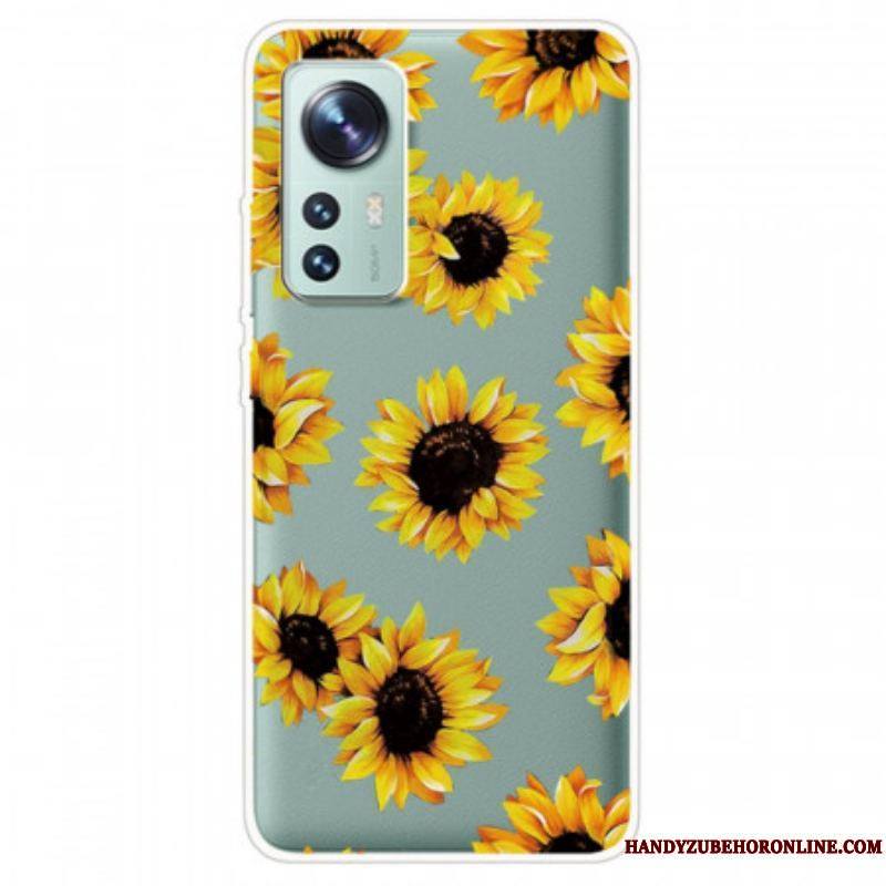 Coque  Xiaomi 12 / 12X  Silicone Tournesols