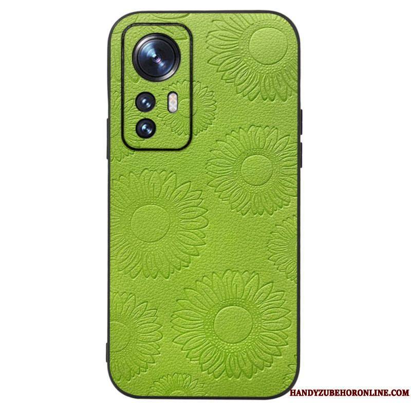 Coque Xiaomi 12 / 12X Simili Cuir Tournesols