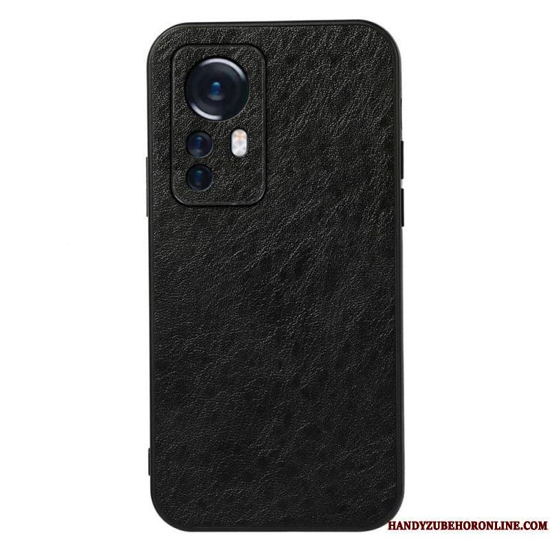 Coque Xiaomi 12 Pro Effet Cuir Élégance