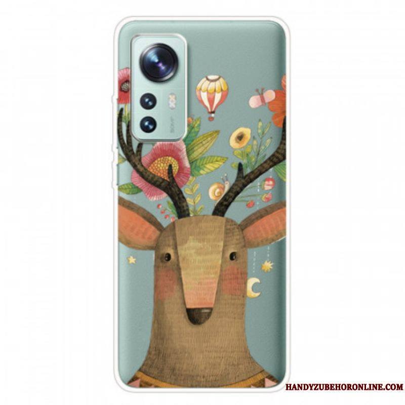 Coque Xiaomi 12 Pro Silicone Cerf Tribal