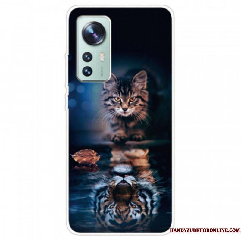 Coque Xiaomi 12 Pro Silicone Chat aux Aguets