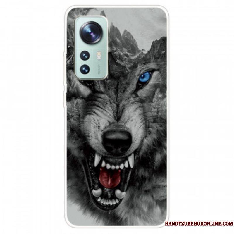 Coque Xiaomi 12 Pro Silicone Loup