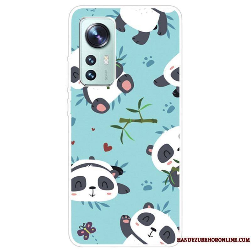 Coque Xiaomi 12 Pro Silicone Tas de Pandas