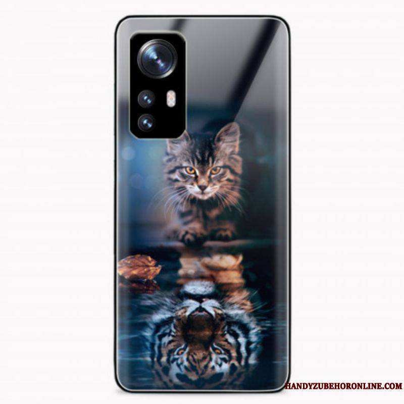 Coque Xiaomi 12 Pro Verre Trempé Chat aux Aguets