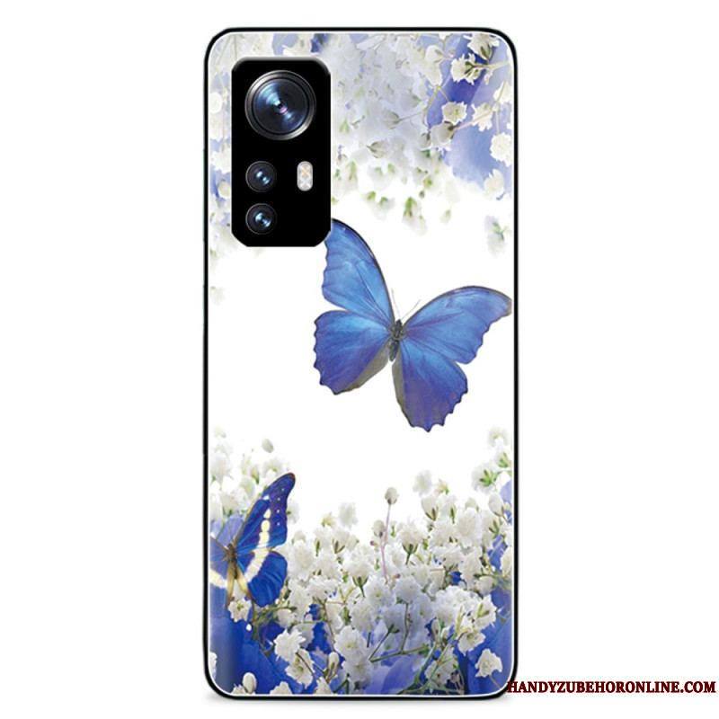 Coque Xiaomi 12 Pro Verre Trempé Papillons Royaux