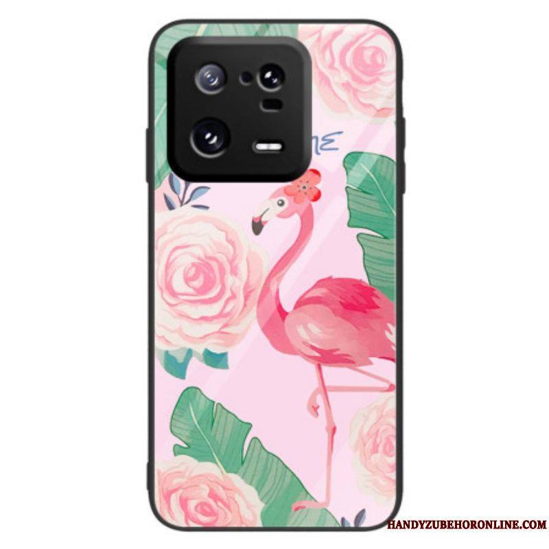 Coque Xiaomi 13 Pro Verre Trempé Flamant Rose