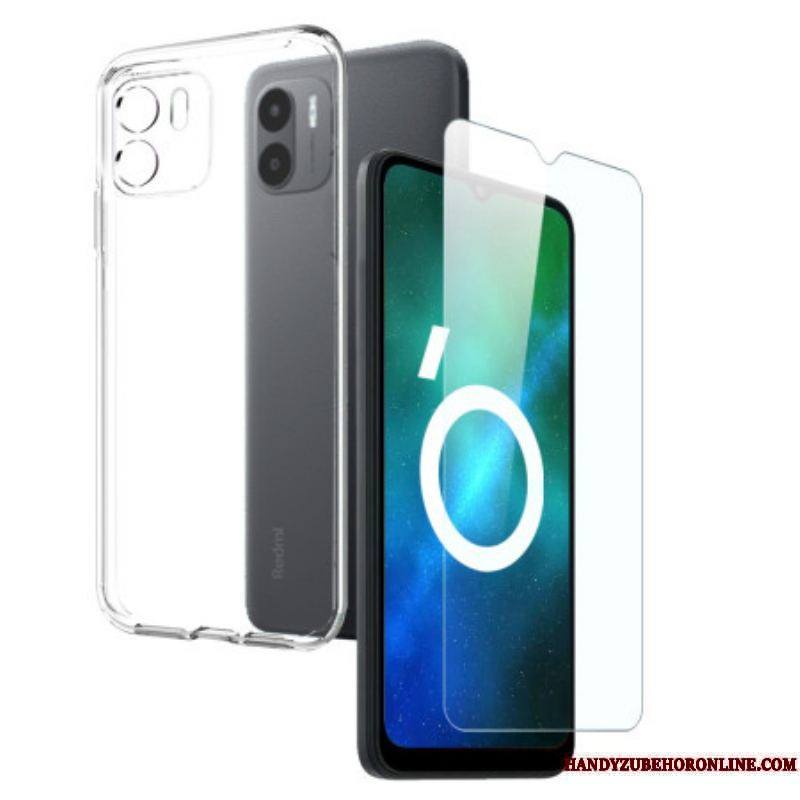 Coque Xiaomi Redmi A1 Transparente avec Protecteur Écran