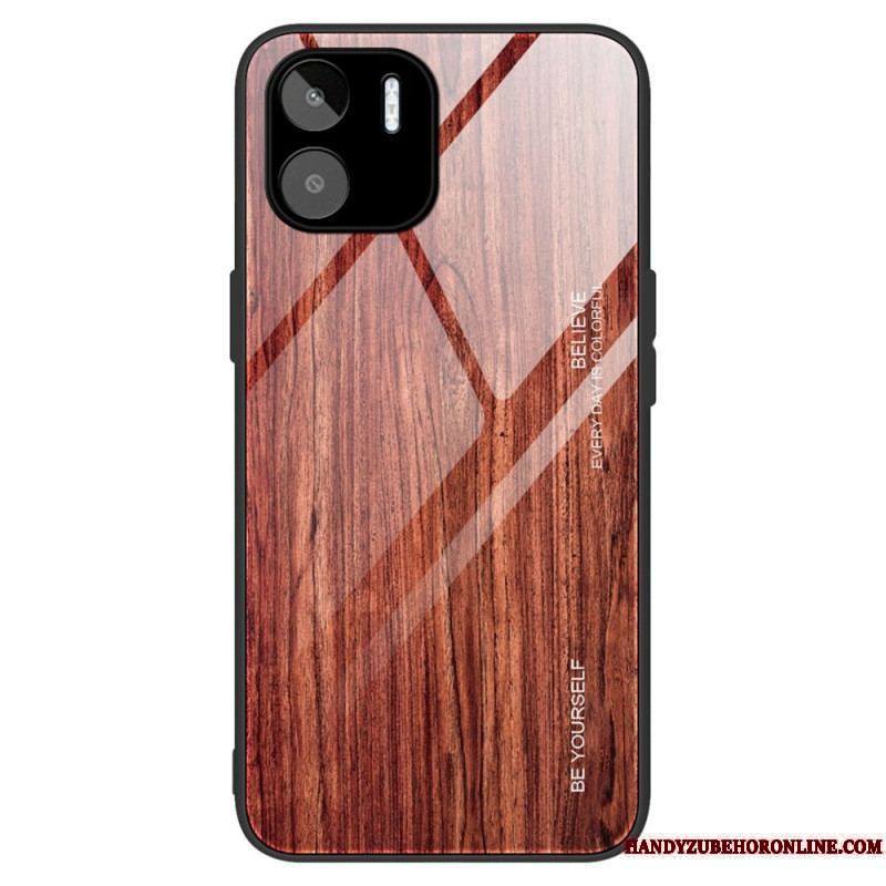 Coque Xiaomi Redmi A1 Verre Trempé Design Bois