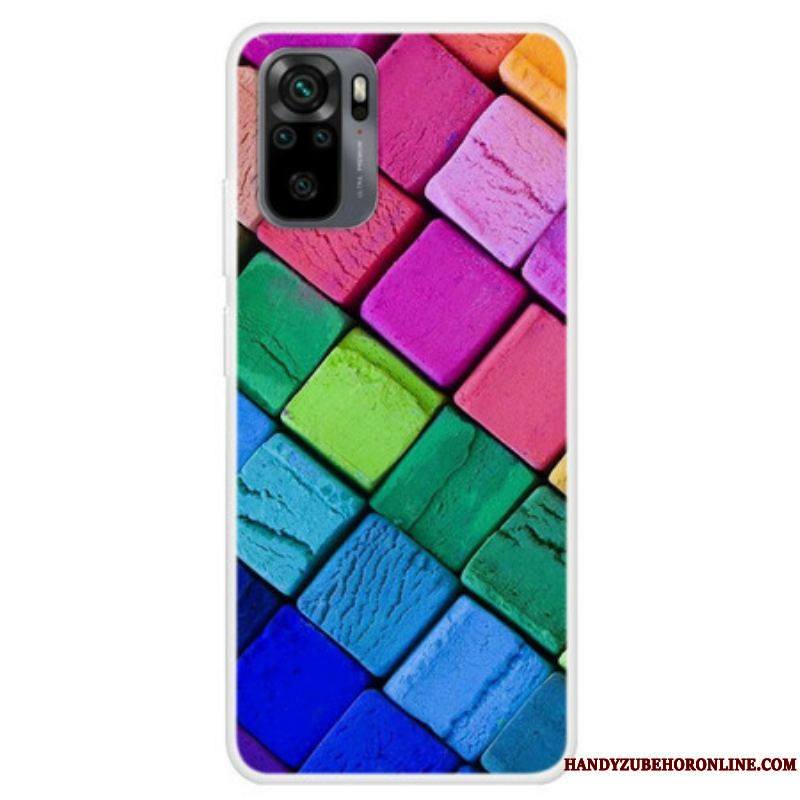 Coque Xiaomi Redmi Note 10/10S/Poco M5s Cubes Colorés